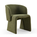 Modern Accent Chair Green Single Sofa Chair,Upholstered Side Chair Teddy Comfy Chair For Dining Room Bedroom Living Room Reception Green 1Pc Green Primary Living Space Modern Foam Teddy