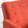 Recliner Orange Fabric