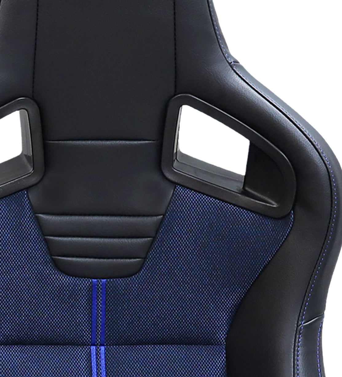 Racing Seatbucket Seats Acacia Wood,Black Blue Memory Foam Vinyl