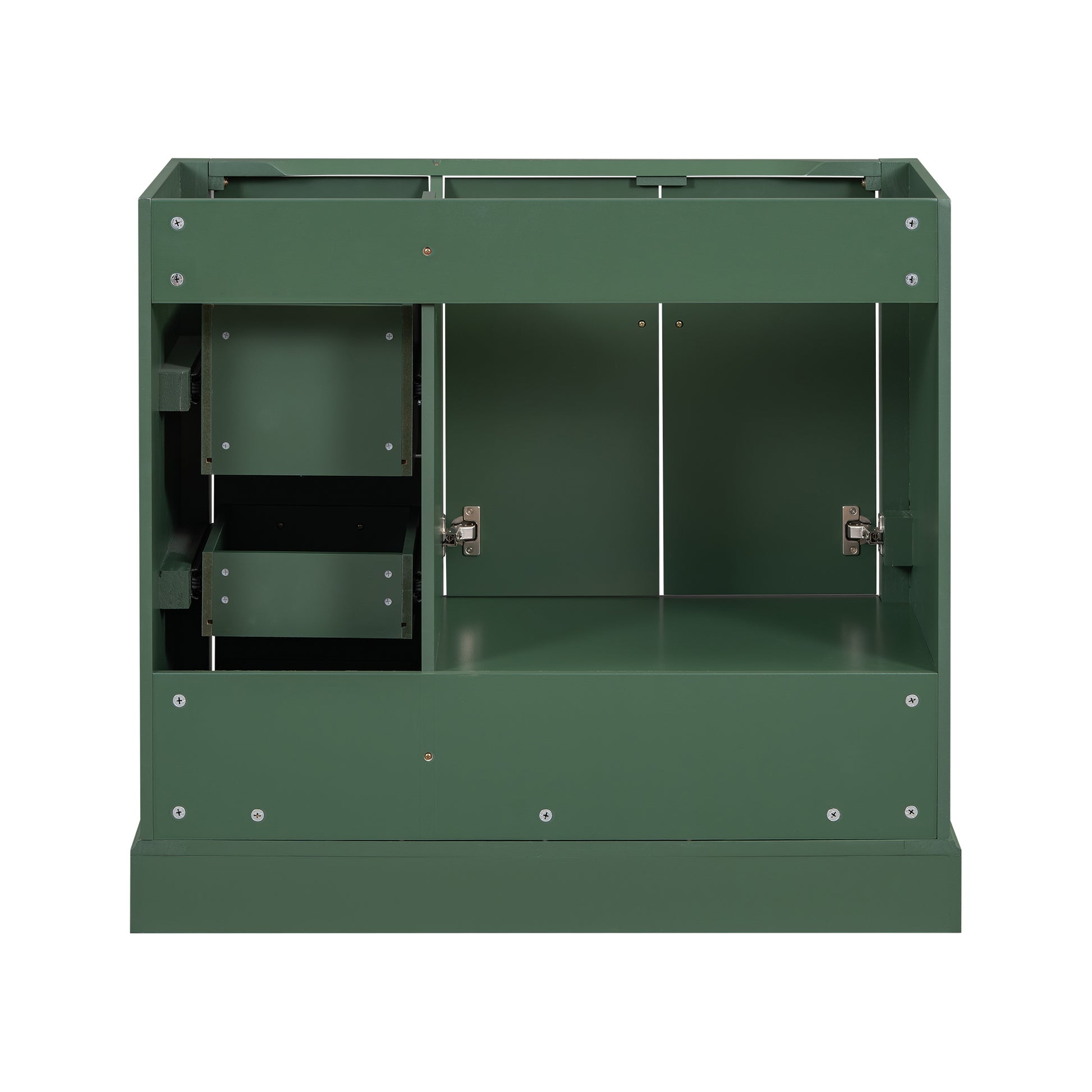 Cabinet Only 36" Green Traditional Bathroom Vanity Sink Not Included Green Bathroom American Traditional Solid Wood Mdf