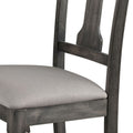 Tan And Weathered Grey Open Back Side Chairs Set Of 2 Grey Dining Room Dining Chairs Set Of 2 Wood