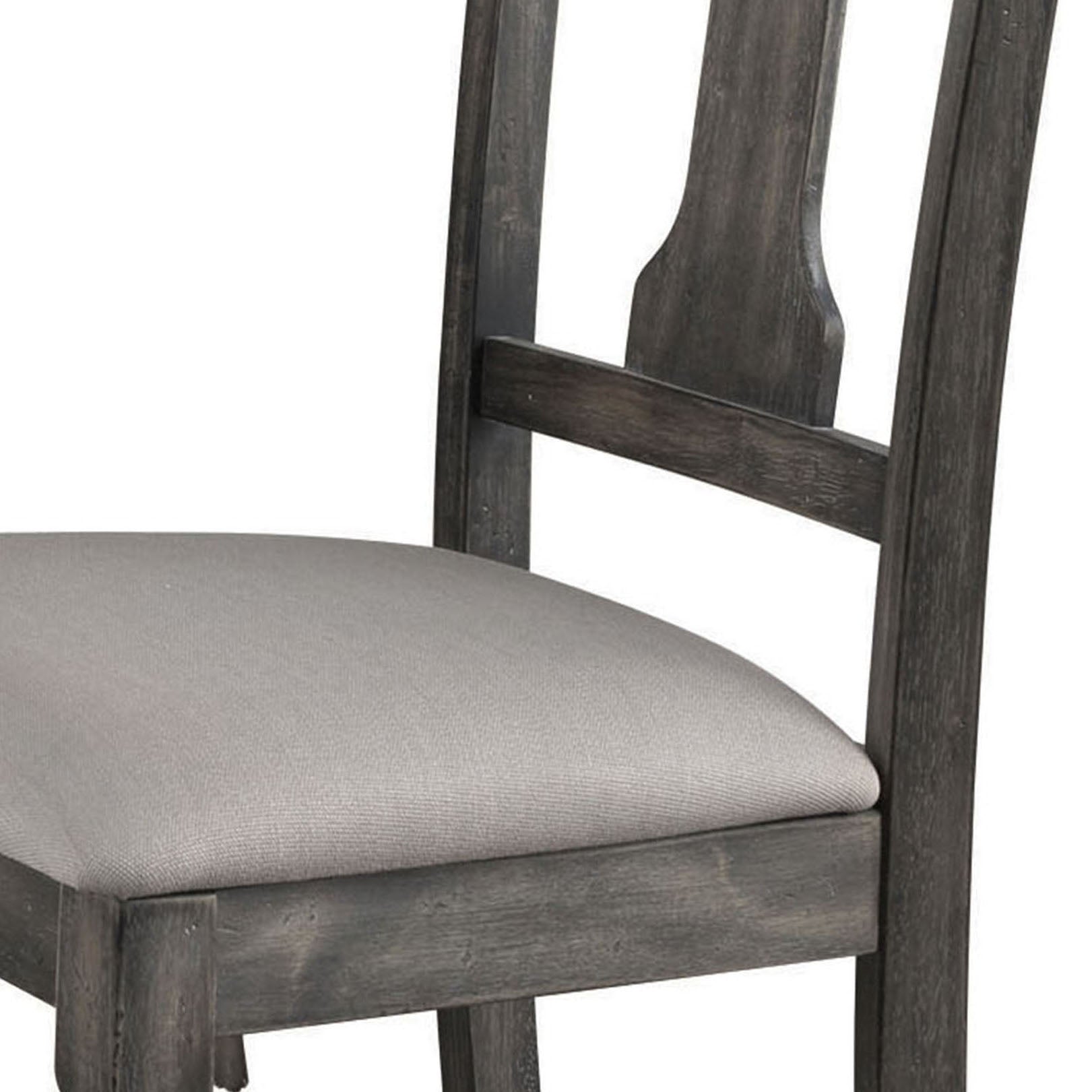 Tan And Weathered Grey Open Back Side Chairs Set Of 2 Grey Dining Room Dining Chairs Set Of 2 Wood