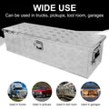 39 Inch Truck Bed Tool Box Aluminum Heavy Duty Trailer Tool Box For Pickup Truck Bed Rv Toolbox With Handle And Lock Silver Silver Aluminium