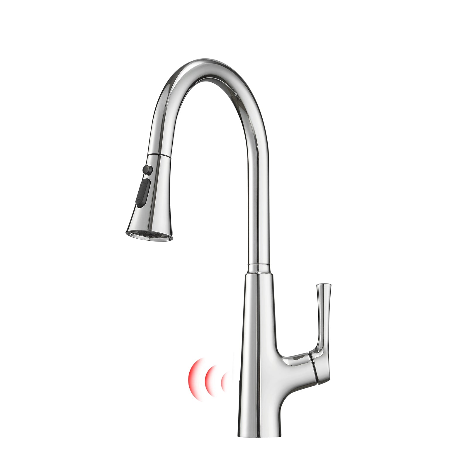 Touchless Kitchen Faucet,Hands Free Automatic Smart Kitchen Faucet Chrome Kitchen Contemporary Ceramic Brass