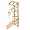 Toddler Climbing Toys Indoor Kids Pikler Triangle Set Foldable Indoor Ladder Climbing Gym Climber Natural Wood Nature Pine