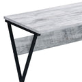 Antique White And Black L Shaped Writing Desk Black Grey Writting Desk Office Contemporary Rectangular Wood Metal Sled