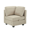 Fabric Modern Modular Sofa Couch With Storage Seats Modular Sectional Sofa 4 Seater Modular Couch For Living Room Beige Beige Polyester 4 Seat