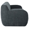 81.5'' Minimalist Curved Upholstered Sofa, 3 Seat Modular Casual Sofa For Living Room, Bedroom, And Apartments Gray Polyester 3 Seat