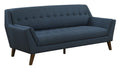 Browning Blue Sofa Blue Foam Engineered Wood 3 Seat
