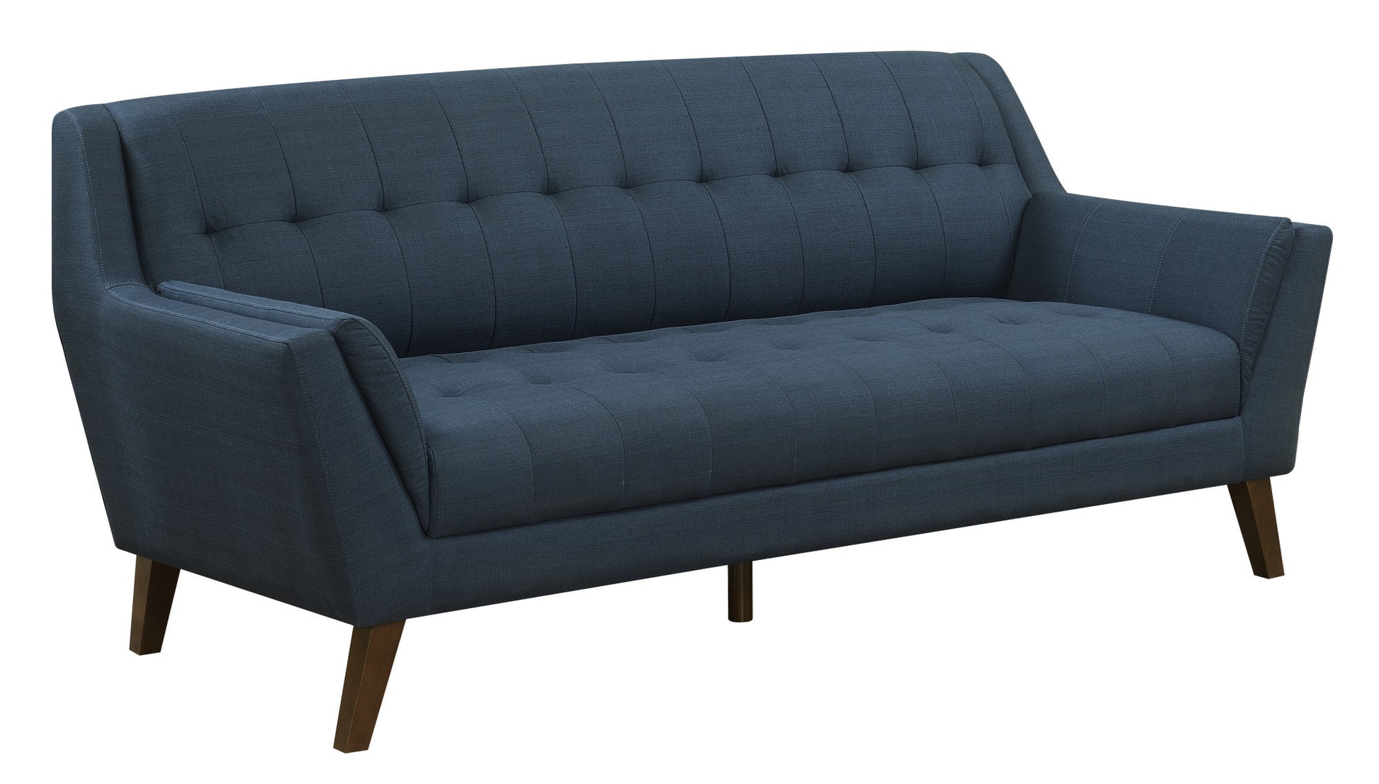 Browning Blue Sofa Blue Foam Engineered Wood 3 Seat