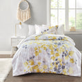 Comforter Set With Bed Sheets Yellow Full Multicolor Polyester