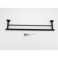 23.6'' Towel Bar Wall Mounted matte black-stainless steel