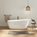 67'' Acrylic Freestanding Soaking Bathtub With