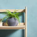 Transitional Wide Reeded Bookshelf With Drawers On Bottom Oak Oak Mdf Mdf