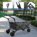 Utility Park Garden Cart Tool Customized Color Folding Camping Trolley Outdoor Picnic Beach Wagon Black Garden & Outdoor Oxford Fabric Metal