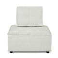 Upholstered Seating Armless Accent Chair, Leisure Sofa Lounge Chair For Living Room Corner Bedroom Office,Chenille Ivory Primary Living Space Eucalyptus Foam