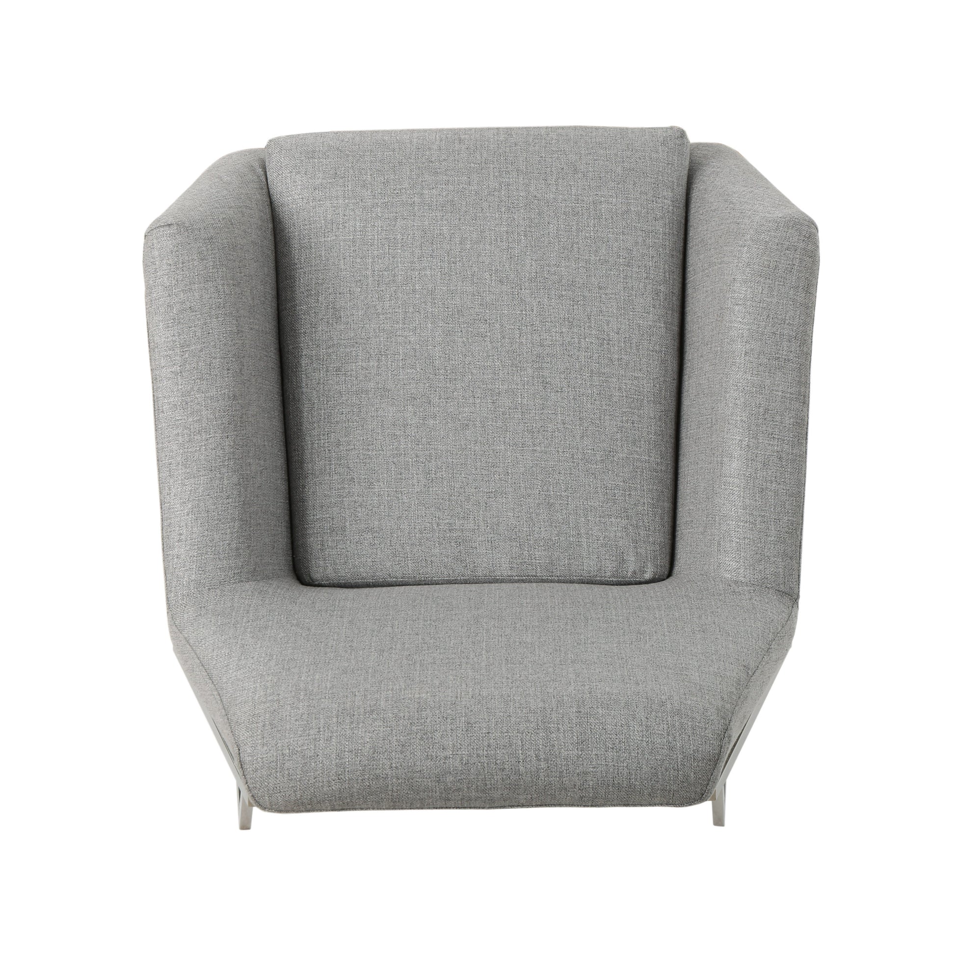 Modern Chair Grey Fabric