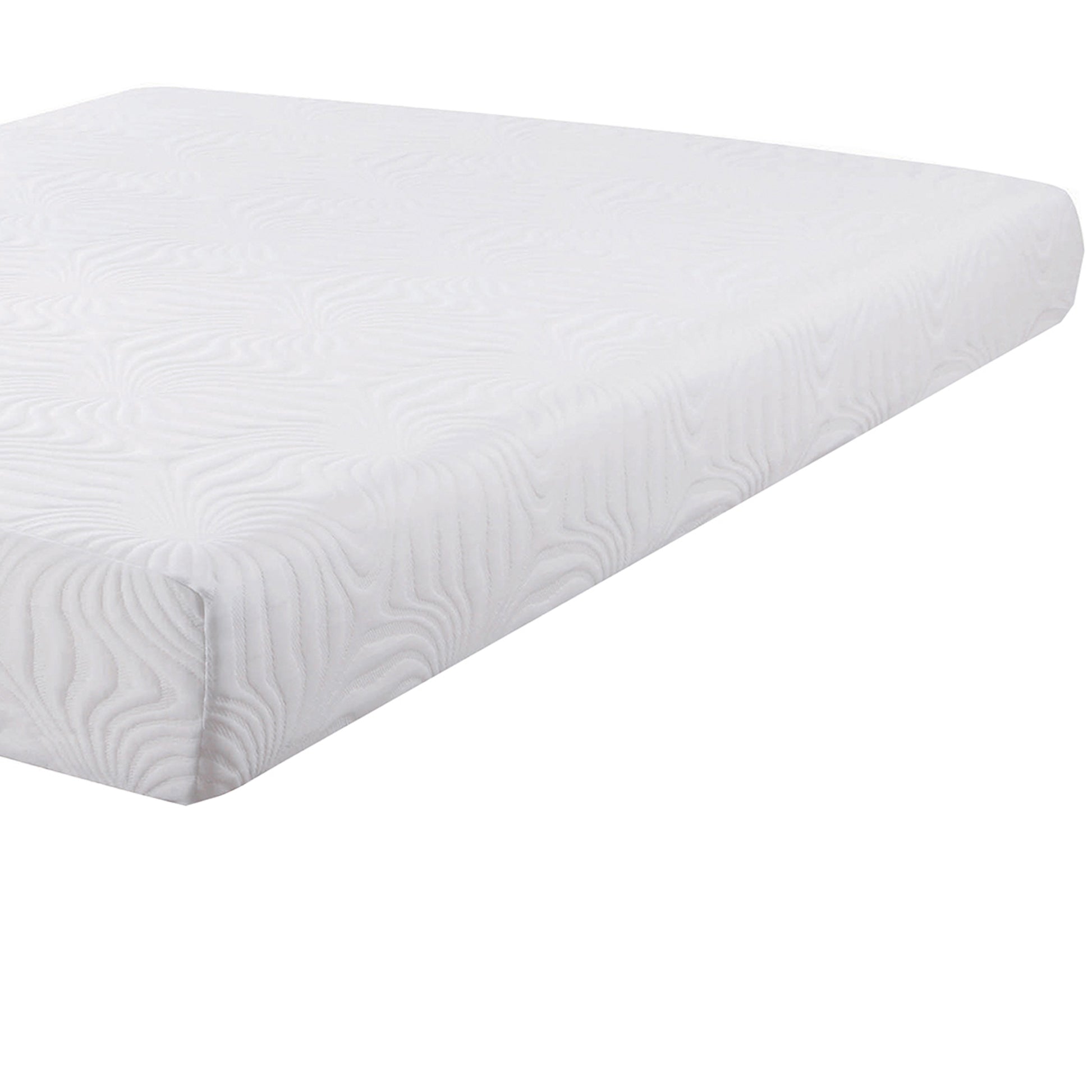 Eastern King Size Mattress With High Density Memory Foam, White White Foam King