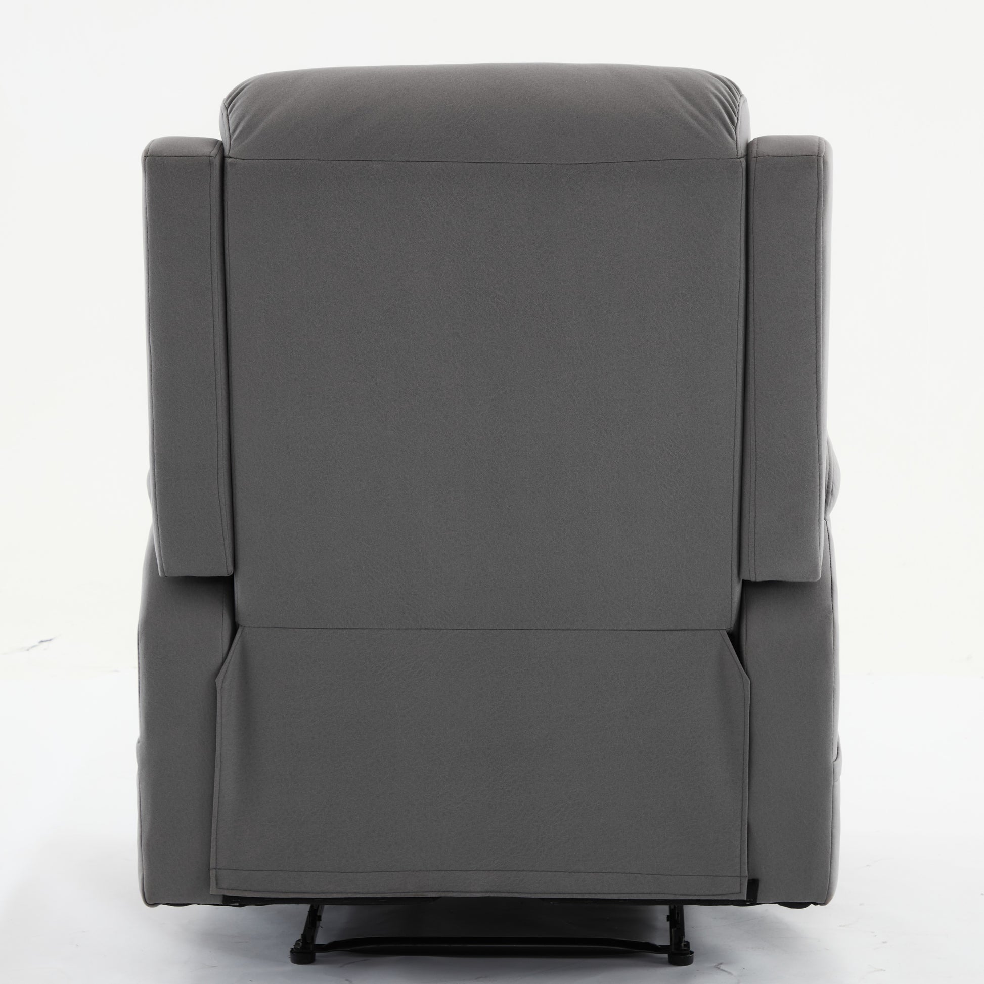 Best Choice Recliner Chair Living Room Reclining Sofa Chair, Home Theater Seating Modern Recliner, Manual Recliner Sofa Chair For Living Room Office Apartment, Easy To Reach Side Button Gray Gray Pu Leather