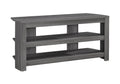 Tv Stand, 42 Inch, Console, Media Entertainment Center, Storage Shelves, Living Room, Bedroom, Grey Laminate, Contemporary, Modern Grey 80 89 Inches Particle Board