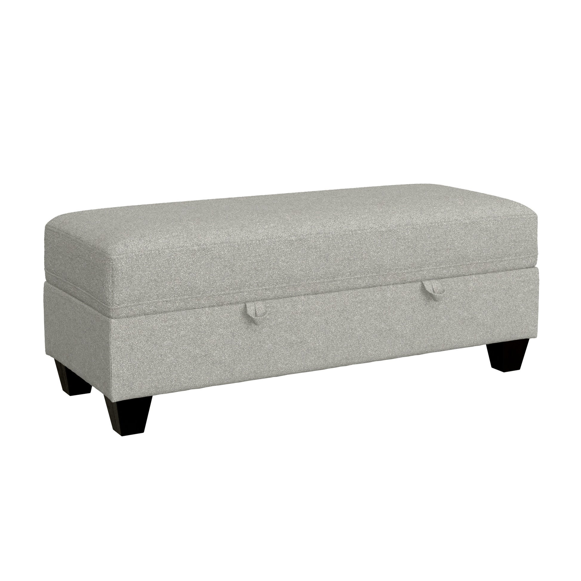 Drason Gray Storage Ottoman Gray Foam Engineered Wood