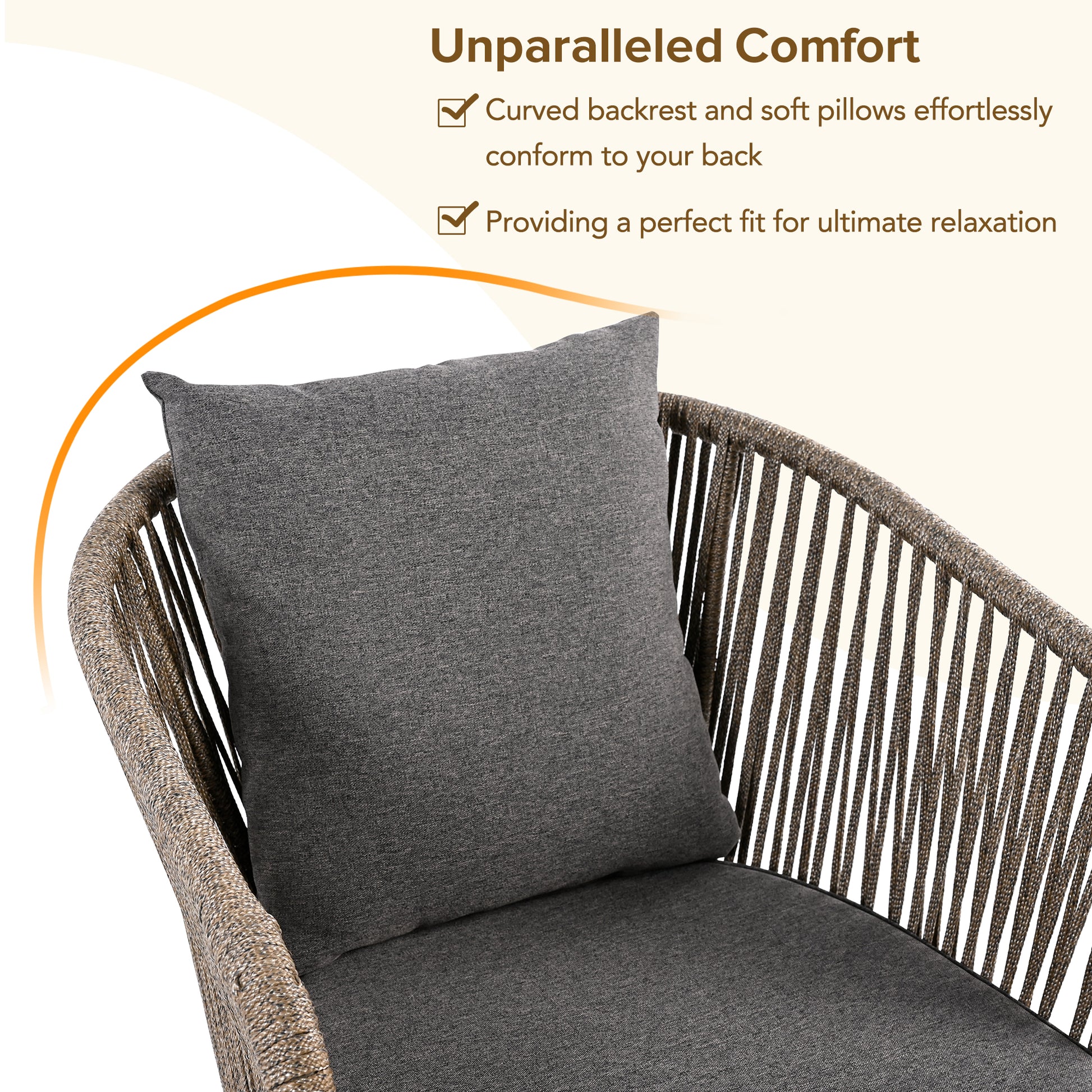 7 Pieces Patio Dining Set, All Weather Outdoor Furniture Set With Dining Table And Chairs, Acacia Wood Tabletop, Metal Frame, For For Garden, Backyard, Balcony, Grey Yes Grey Seats 6 Garden &