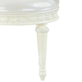 Ivory Swivel Vanity Chair With Tufted Back Ivory Primary Living Space Faux Leather