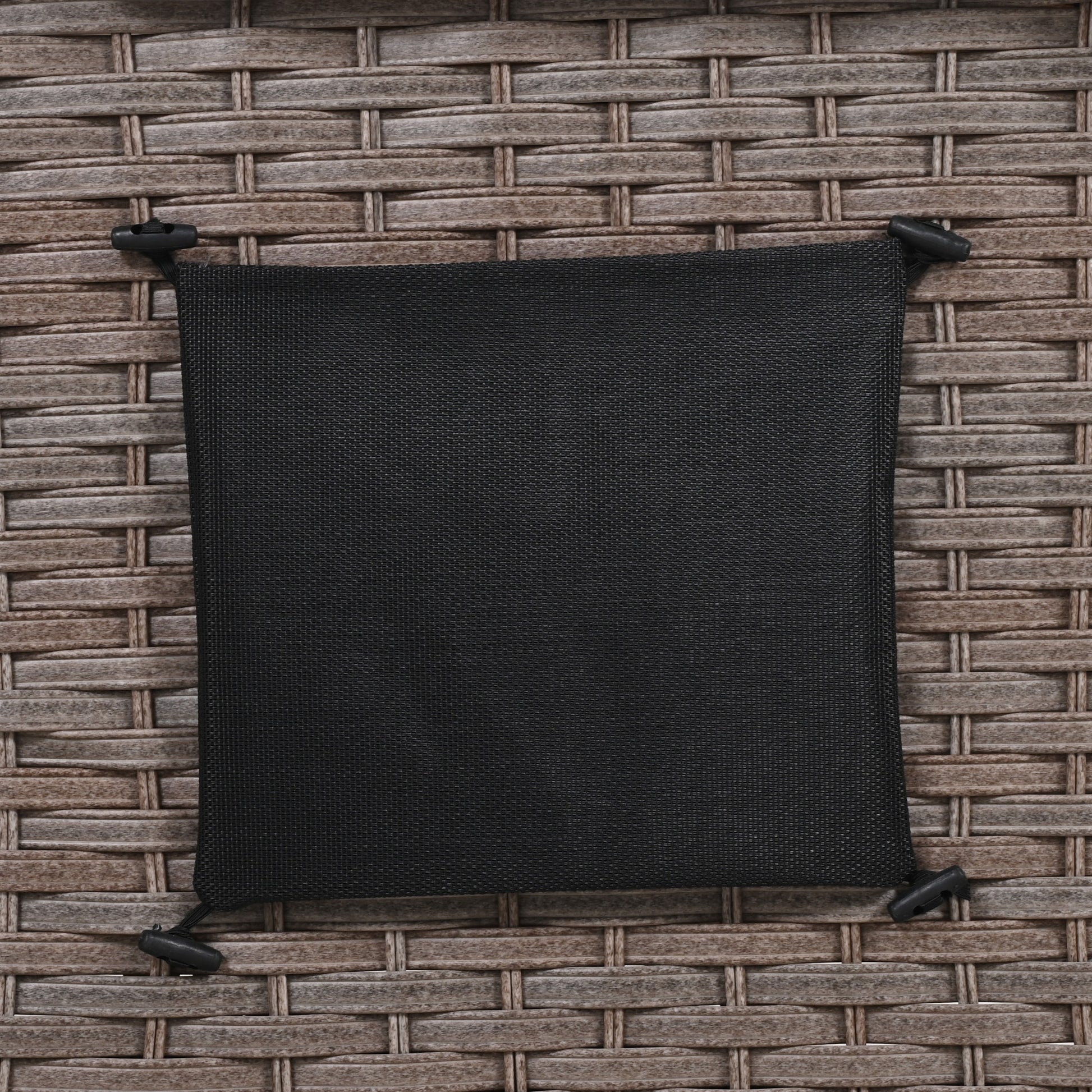 K&K 5 Pieces Outdoor Patio Furniture Set With Pet House Cool Bar And Retractable Side Tray, Rattan Wicker Patio Swivel Rocking Chairs Set Of 2 With Ottomans For Backyard, Porch, Balcony, Beige Yes Rocker & Glider Brown Beige Seats 2 Weather Resistant