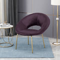 Leisure Chair Black Berry Velvet