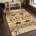 Tribes Gc Yls4009 Beige 7 Ft. 10 In. X 10 Ft. 3 In. Southwest Area Rug Beige Polypropylene