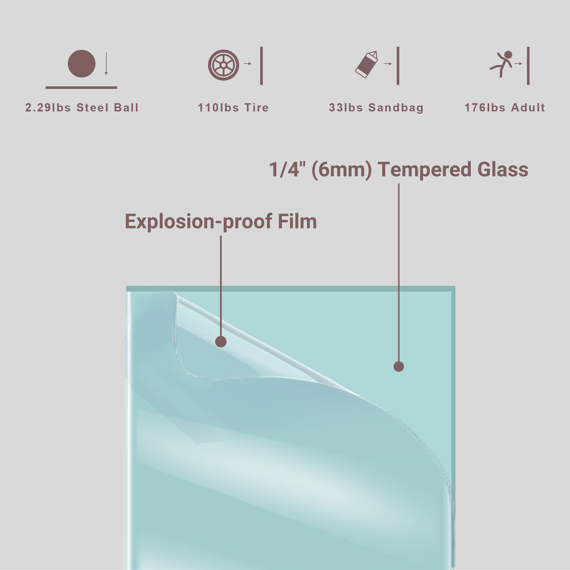 56 60 In. W X 72 In. H Semi Frameless Shower Door, Double Sliding Shower Door, 1 4" 6Mm Clear Tempered Glass Shower Door With Explosion Proof Film, Chrome 24D212S 60C Chrome Tempered Glass