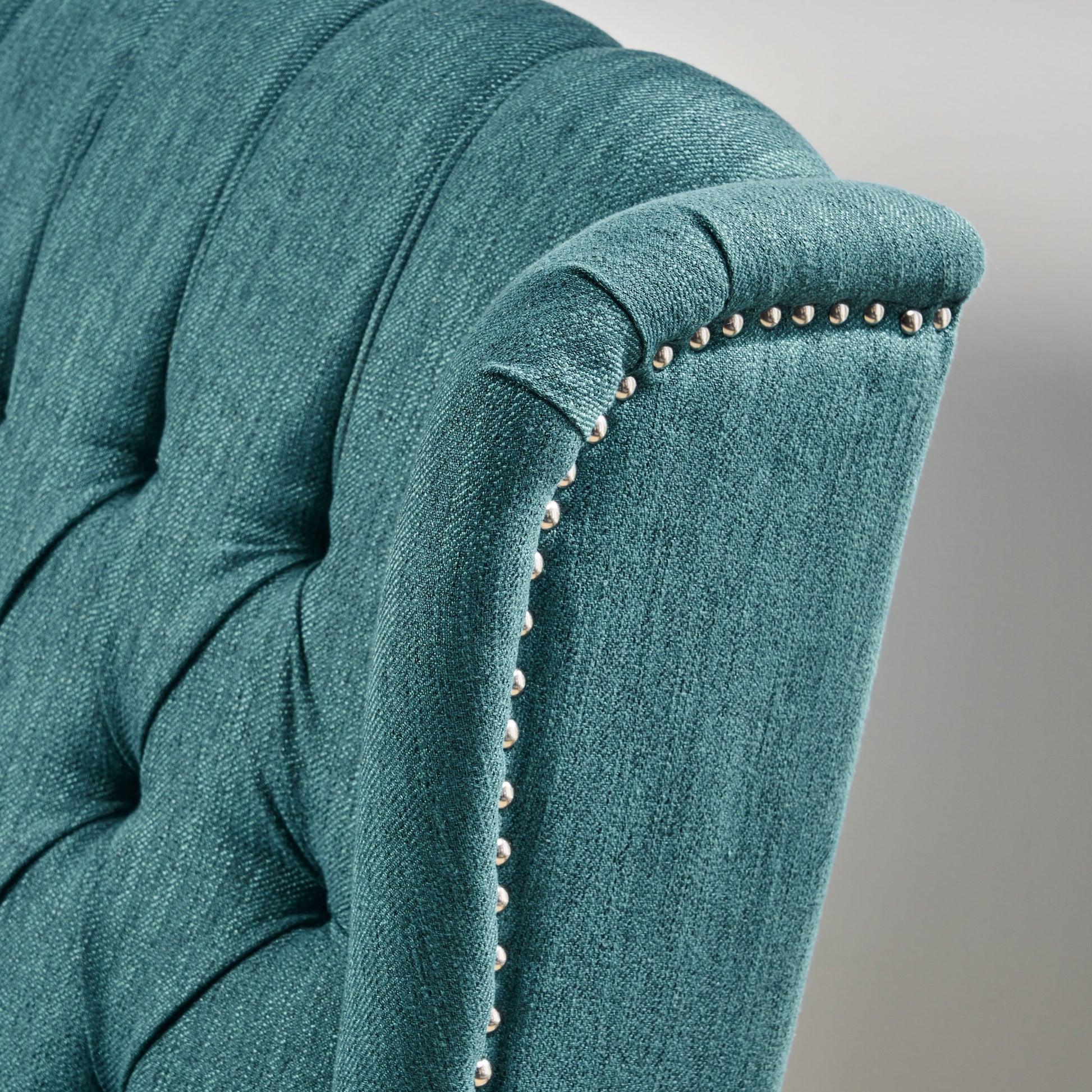 One And Half Seater Recliner Teal Fabric