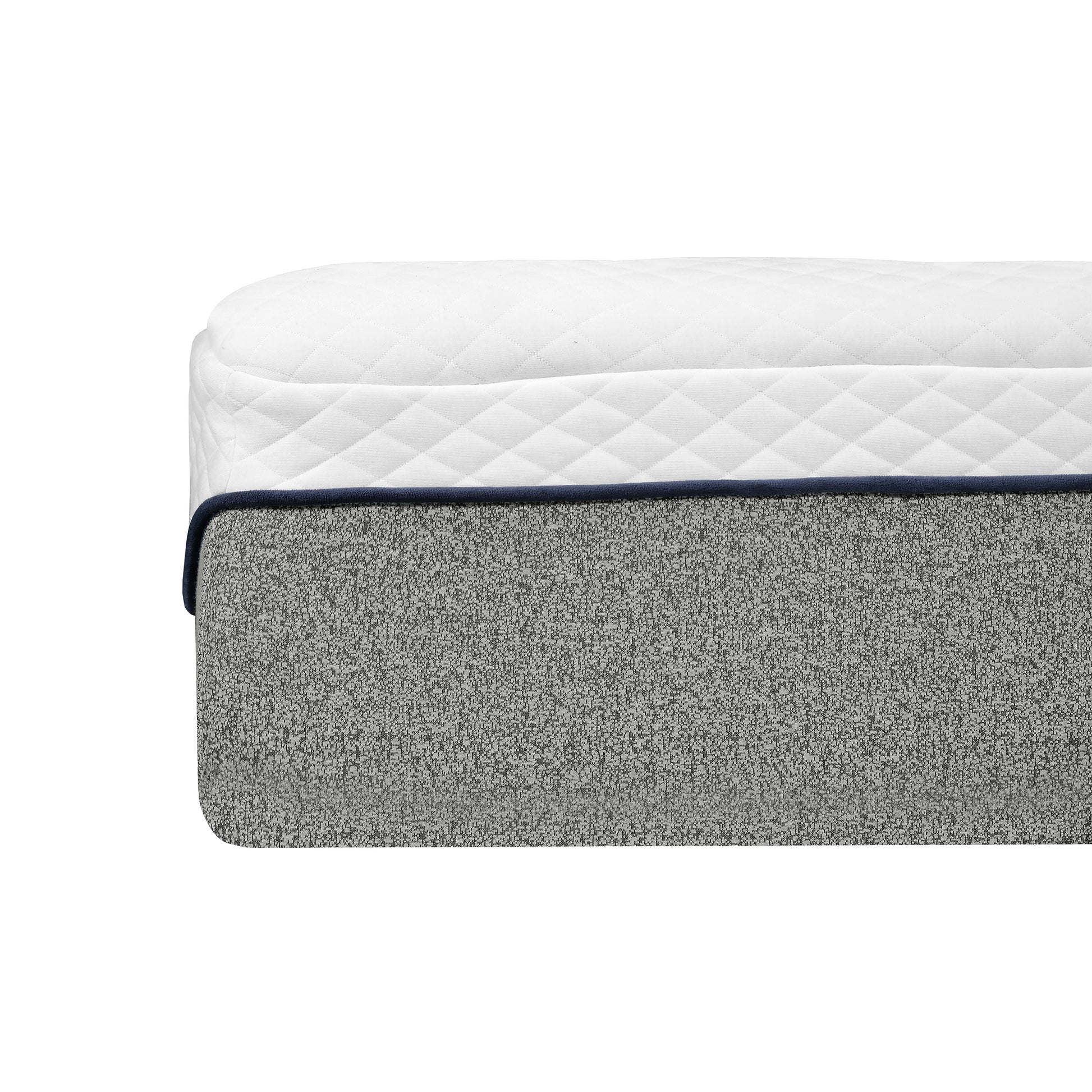 Ultra Plush 13 In. Medium Gel Memory Foam Mattress For Queen Size Bed In A Box With Double Layered Jacquard Cover Grey White Bedroom Modern Memory Foam Polyester Queen