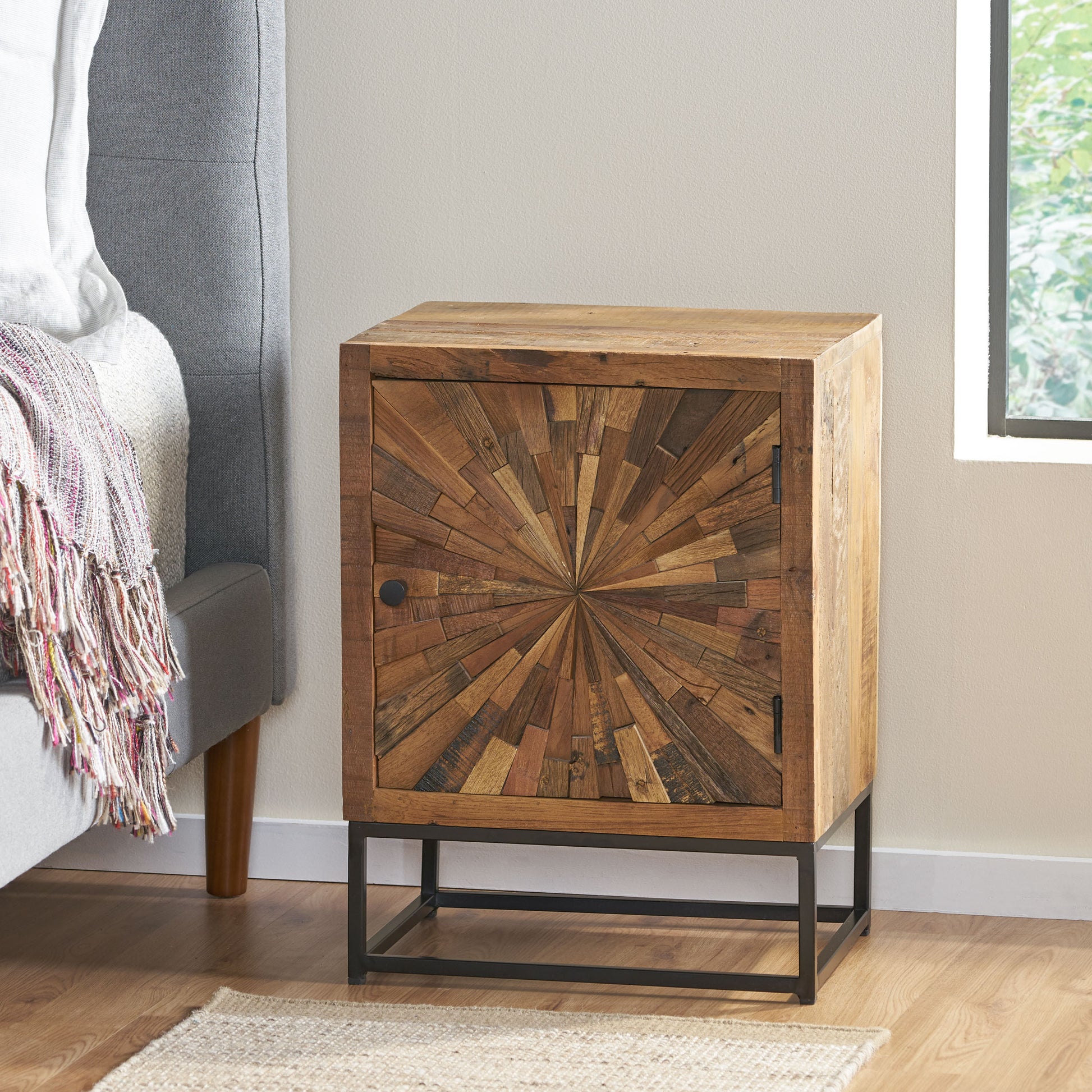 Night Stand Natural Wood