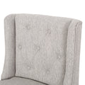 Vienna Contemporary Fabric Tufted Wingback 27 Inch light grey+natural-fabric