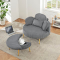 3206Gray Comfortable Seating Suitable For Small Apartment Bedroom Space Gray Corduroy 1 Seat