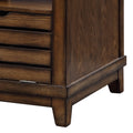 Oak End Table With Tapered Legs Oak Primary Living Space Traditional Shelves Square Solid Wood Mdf