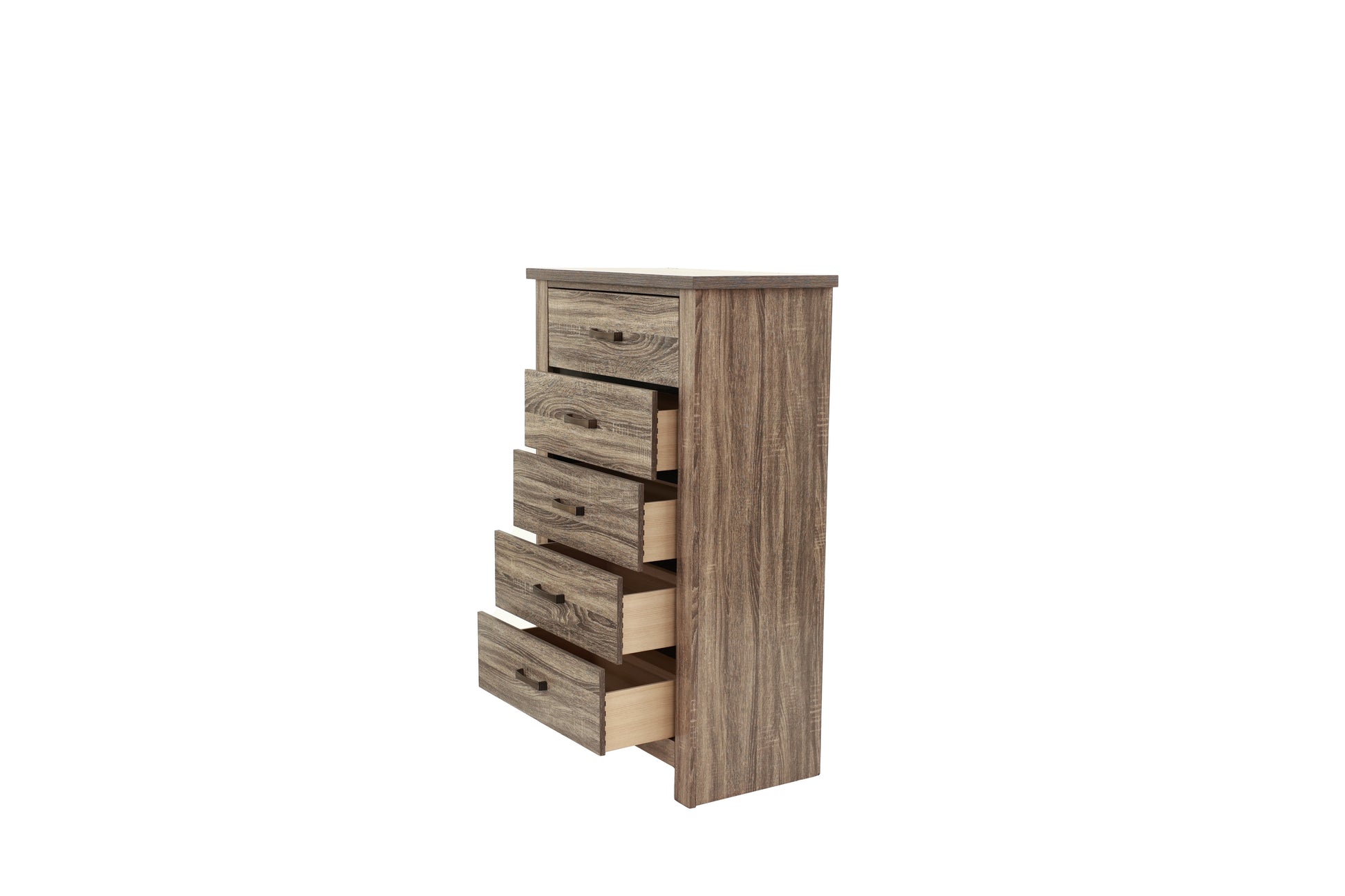 Natural Finish Striking Wooden 1Pc Chest Of Drawers Storage Bedroom Furniture Rustic Gray Oak Brown Finish Natural Bedroom Contemporary,Modern,Transitional Particle Board Mdf