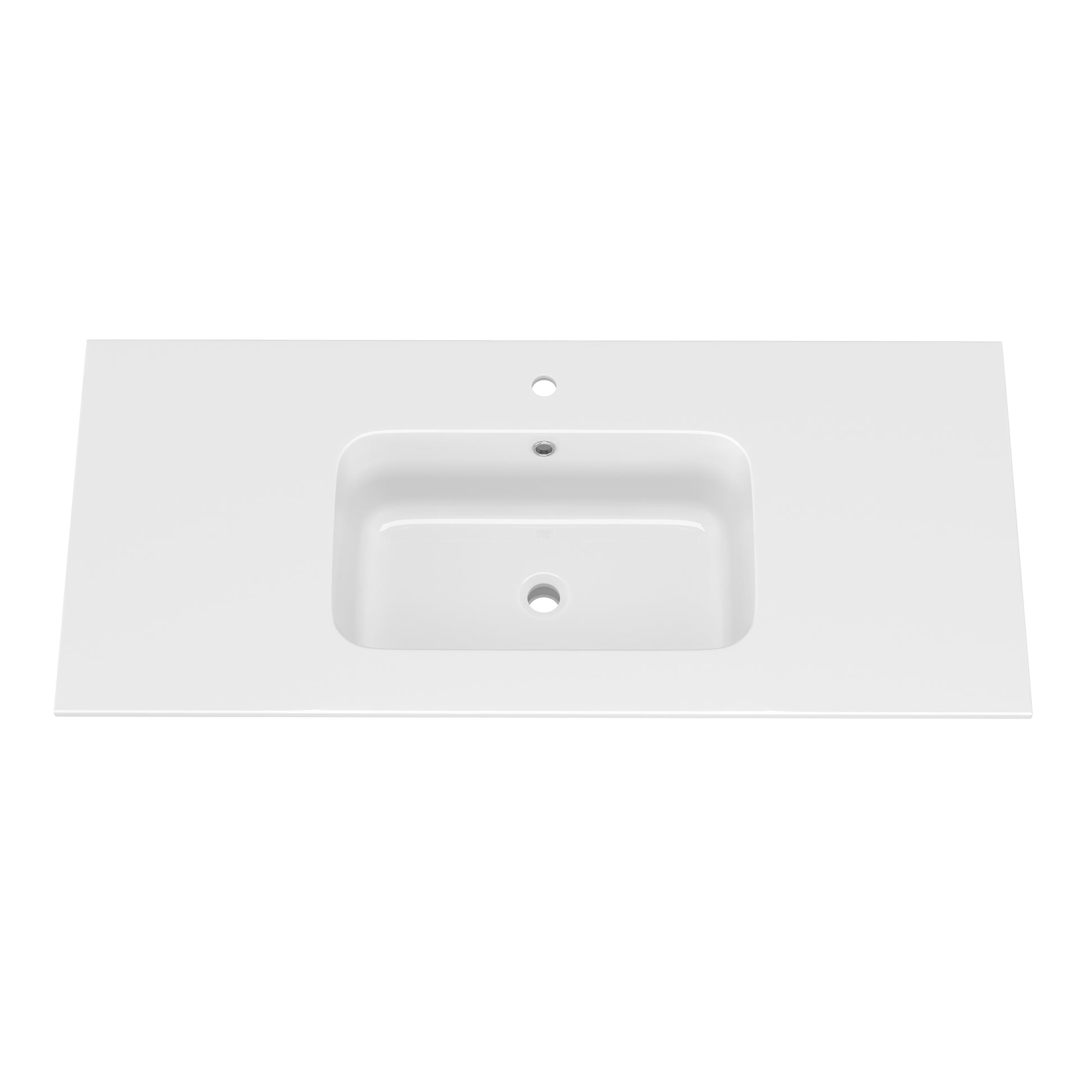 48 Inch Solid Surface Vanity Top With Sink Drop In Countertop For Bathroom Kitchen Cabinet 1 Faucet Hole Not Include Cabinet White Bathroom Luxury,Modern Solid Surface Solid Surface