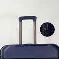 4 Piece Luggage Set With Swivel Wheels, Hard Expandable Travel Luggage With Password Lock 18 20 24 28 Dark Blue Polypropylene