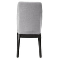 Light Grey And Grey Oak Upholstered Side Chairs Set Of 2 Gray Dining Room Contemporary Side Chair Hickory Solid Back Set Of 2 Foam Linen