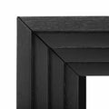 Modern Style Console Table Made Of Paulownia Solid Wood Veneer,Suitable For Foyer, Living Room, Or Entryway. Black Mdf