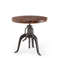 Sparrow Round Crank Table Dark Brown Dark Brown Iron