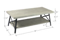 Douglas Gray Coffee Table Gray Solid Wood