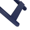 Outdoor Folding Wooden Side Table, Navy Blue, 15