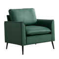 Ts Cat Paw Leather Upholstered Sofa Green Leather 1 Seat