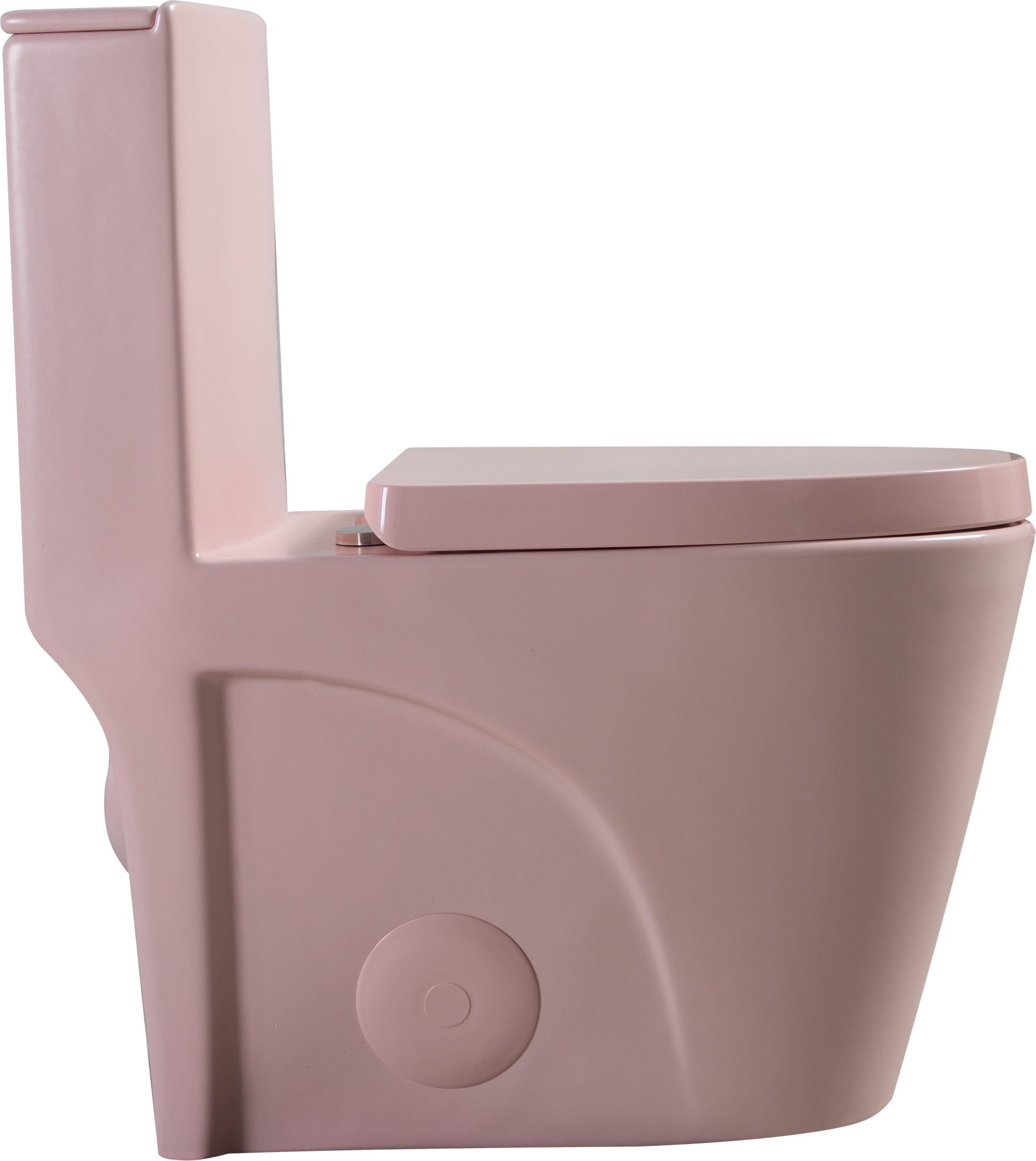 1.1 1.60 Gpf Dual Flush One Piece Toilet, Water Saving Elongated Comfort Height Floor Mounted, Soft Close 1000 Gram Map Flushing Score Toilet, Rose 23T01 Rs Rose Ceramic