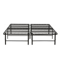 Metal Mattress Foundation Bed Frame, Queen Size Bed Base, Bedroom Furniture, Black Box Spring Not Required Queen Black Metal Bedroom Modern Bed Frame Steel