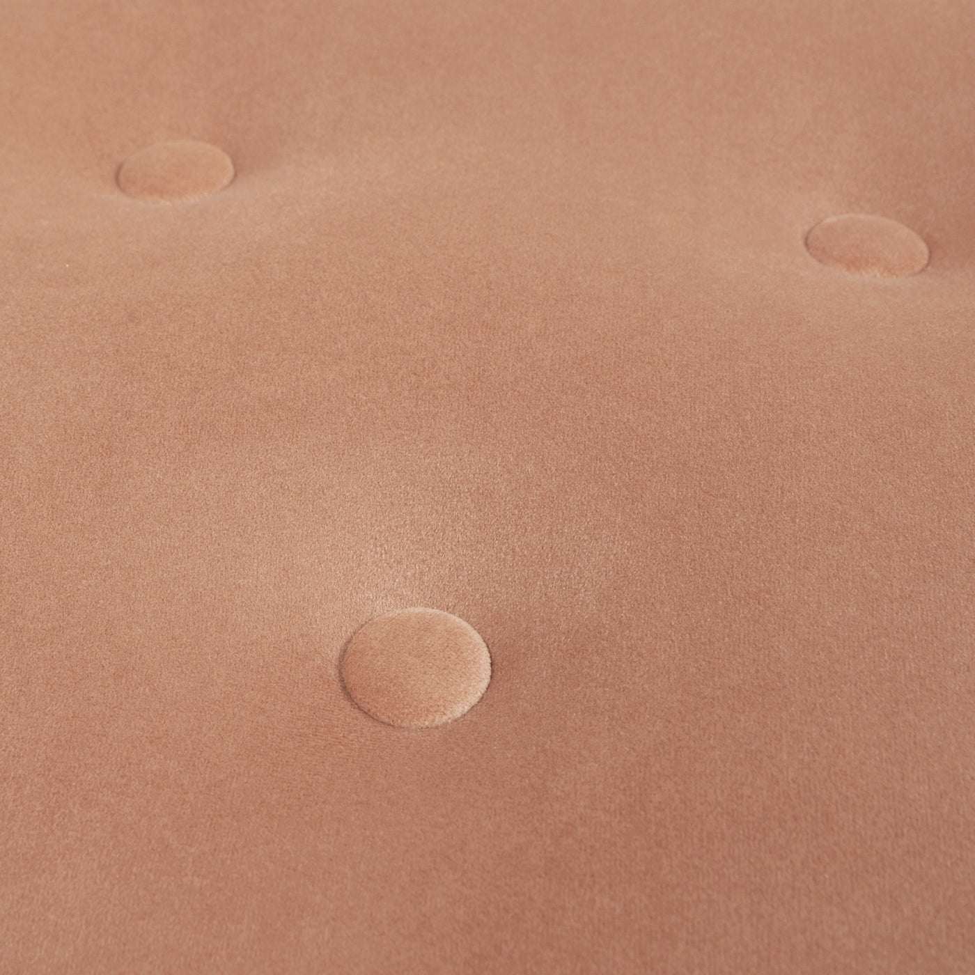 Yolanda 24" Round Upholstered Accent Ottoman, Peach Orange Velvet With Gold Trim Orange Foam Velvet