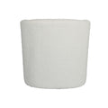 Teddy Velvet Swivel Chair, White, No Installation Required White Teddy